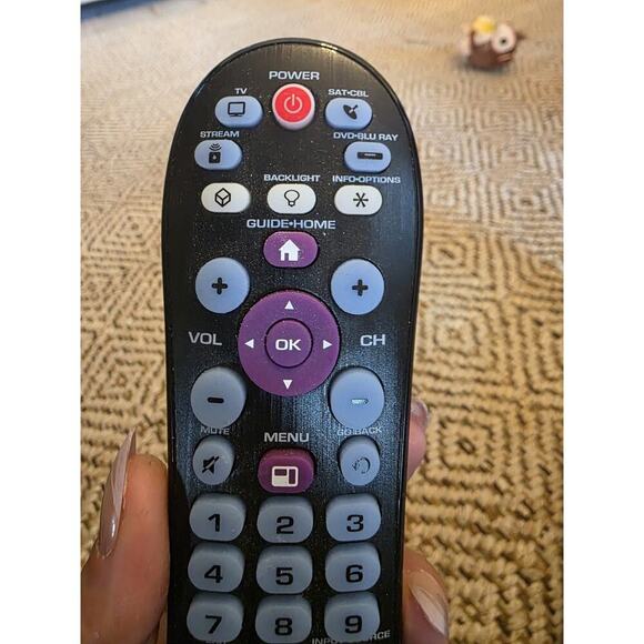 RCA Remote Control RCR414BHE Black 4-Device Big Button Universal with Streaming - Picture 6 of 16